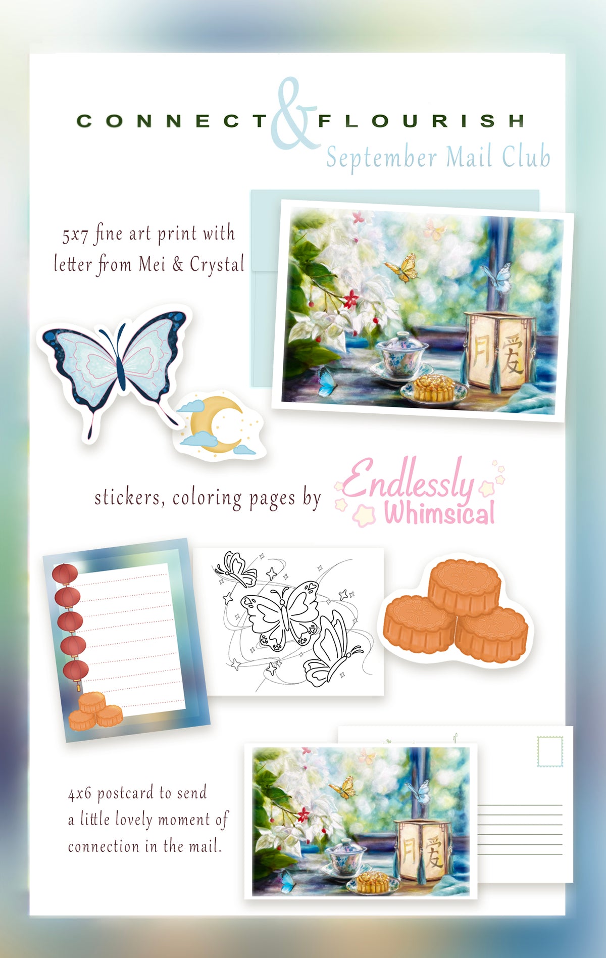 Connect & Flourish - A Monthly Art & Connection Mail Club