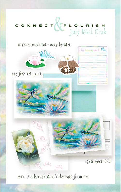 Connect & Flourish - A Monthly Art & Connection Mail Club